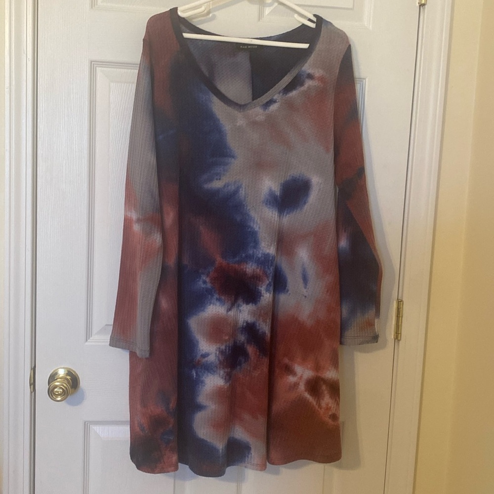 Waffle knit dress